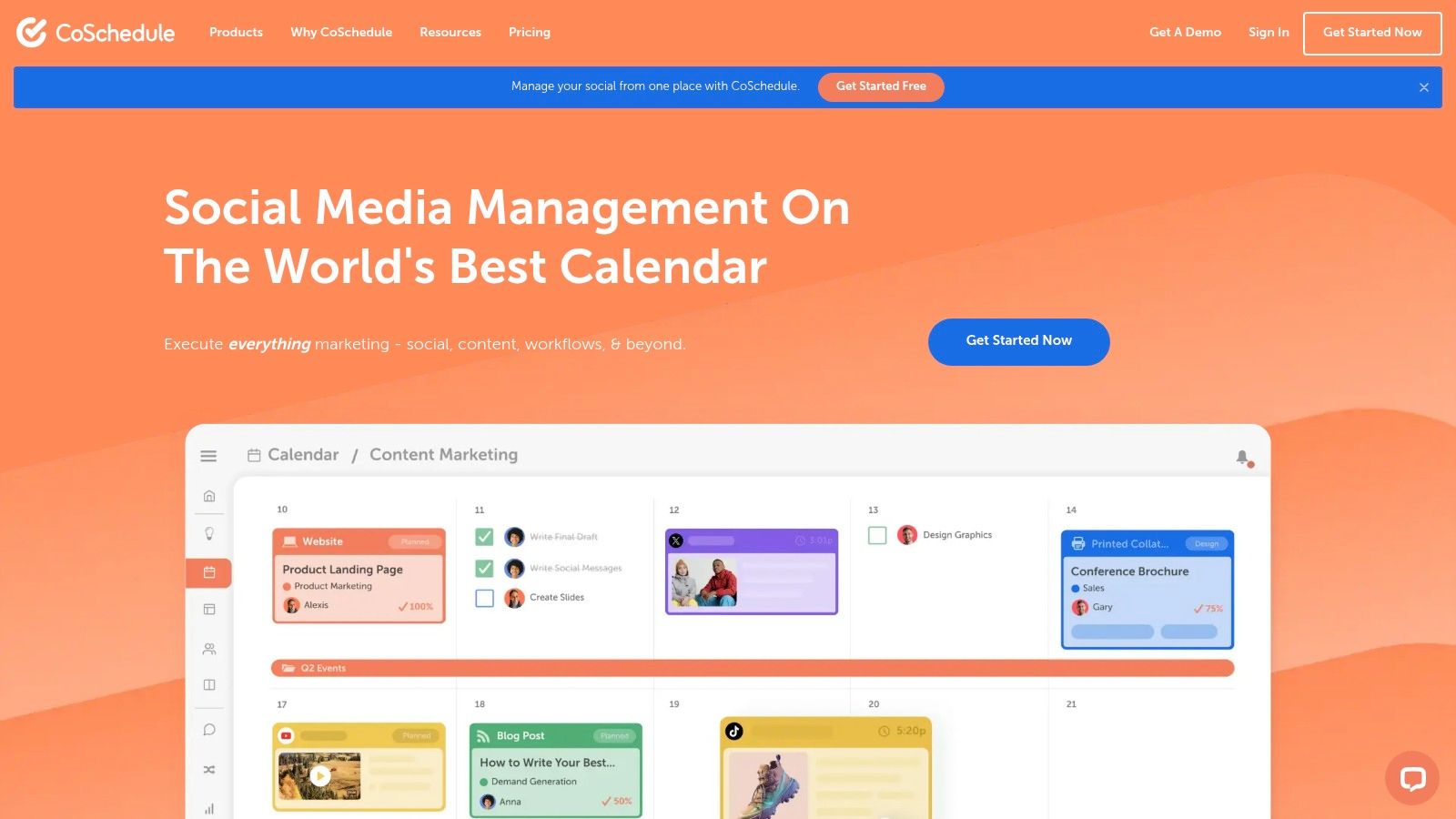 CoSchedule Marketing Suite and Calendar