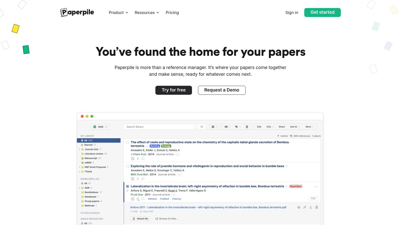 Paperpile reference manager