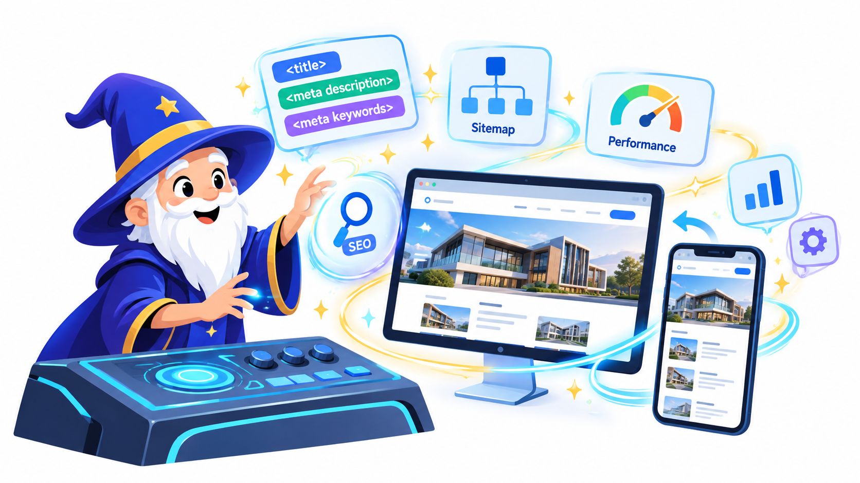 Website Builder SEO and Autonomous Magic