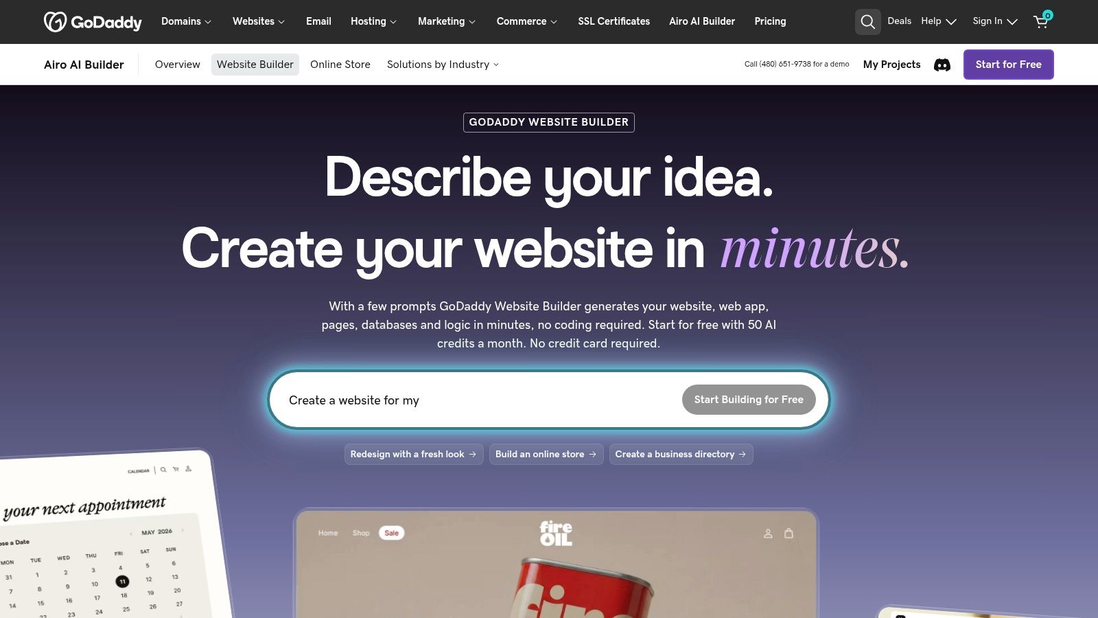 GoDaddy Website Builder (Airo)