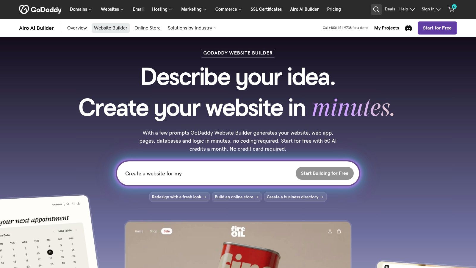 GoDaddy Website Builder (Websites + Marketing)