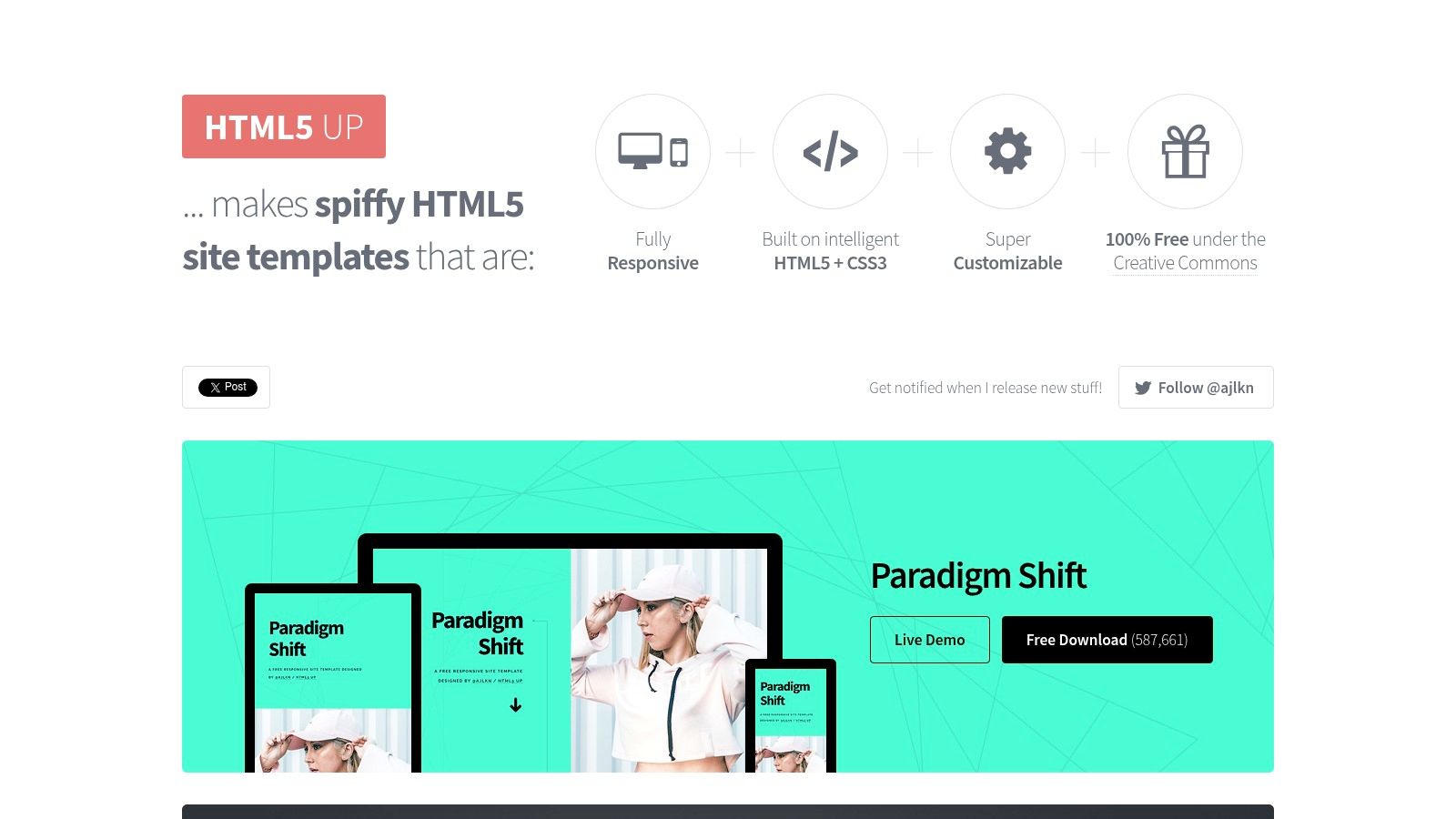 HTML5 UP Free Responsive Templates