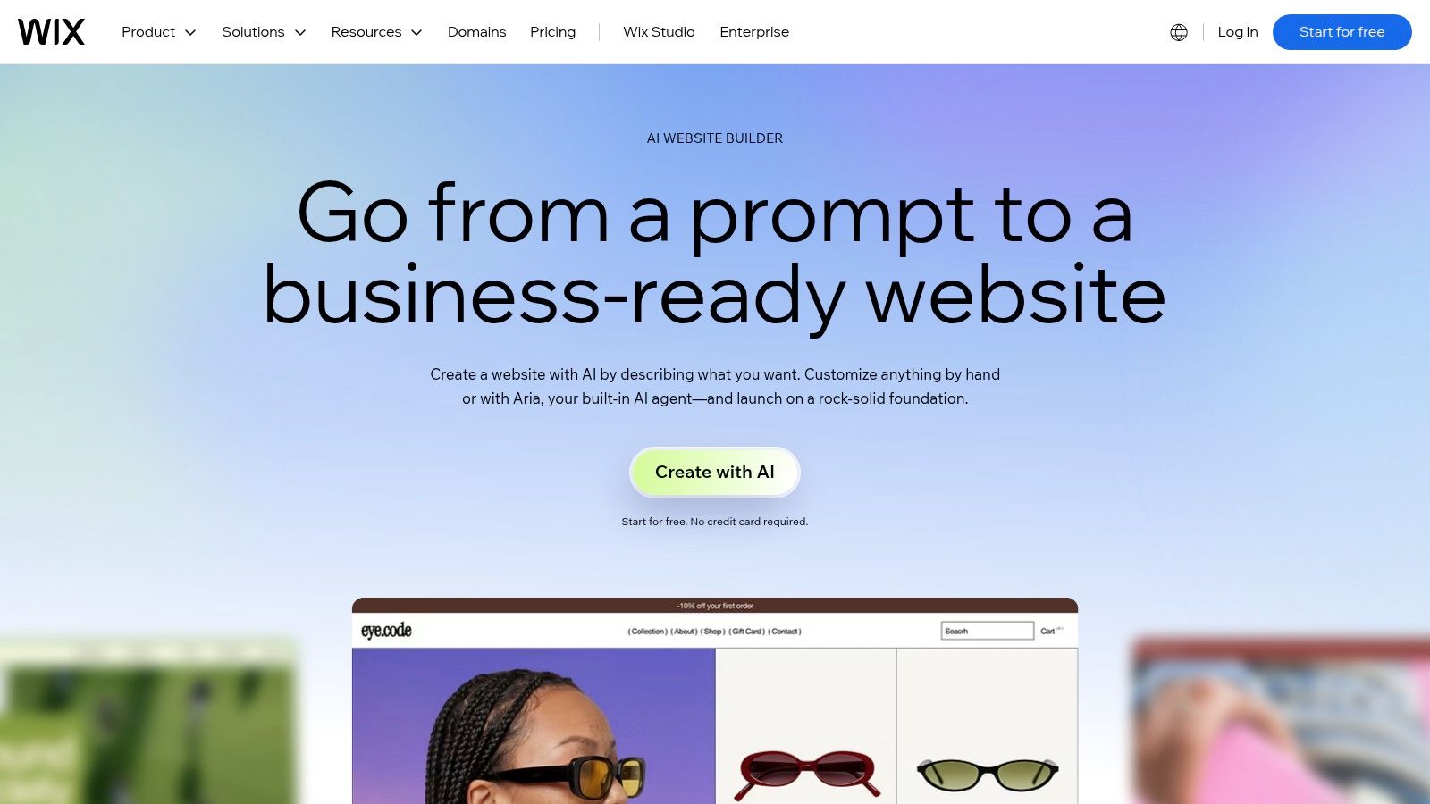 Wix AI Website Builder