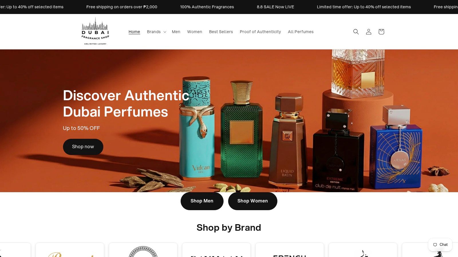 Screenshot from https://dubaifragranceshop.ph
