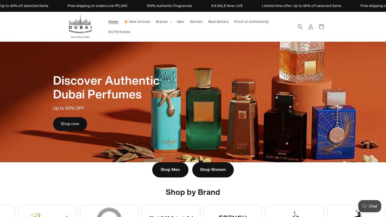 Screenshot from https://dubaifragranceshop.ph
