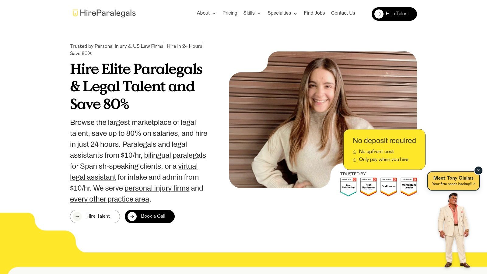 Screenshot from https://hireparalegals.com