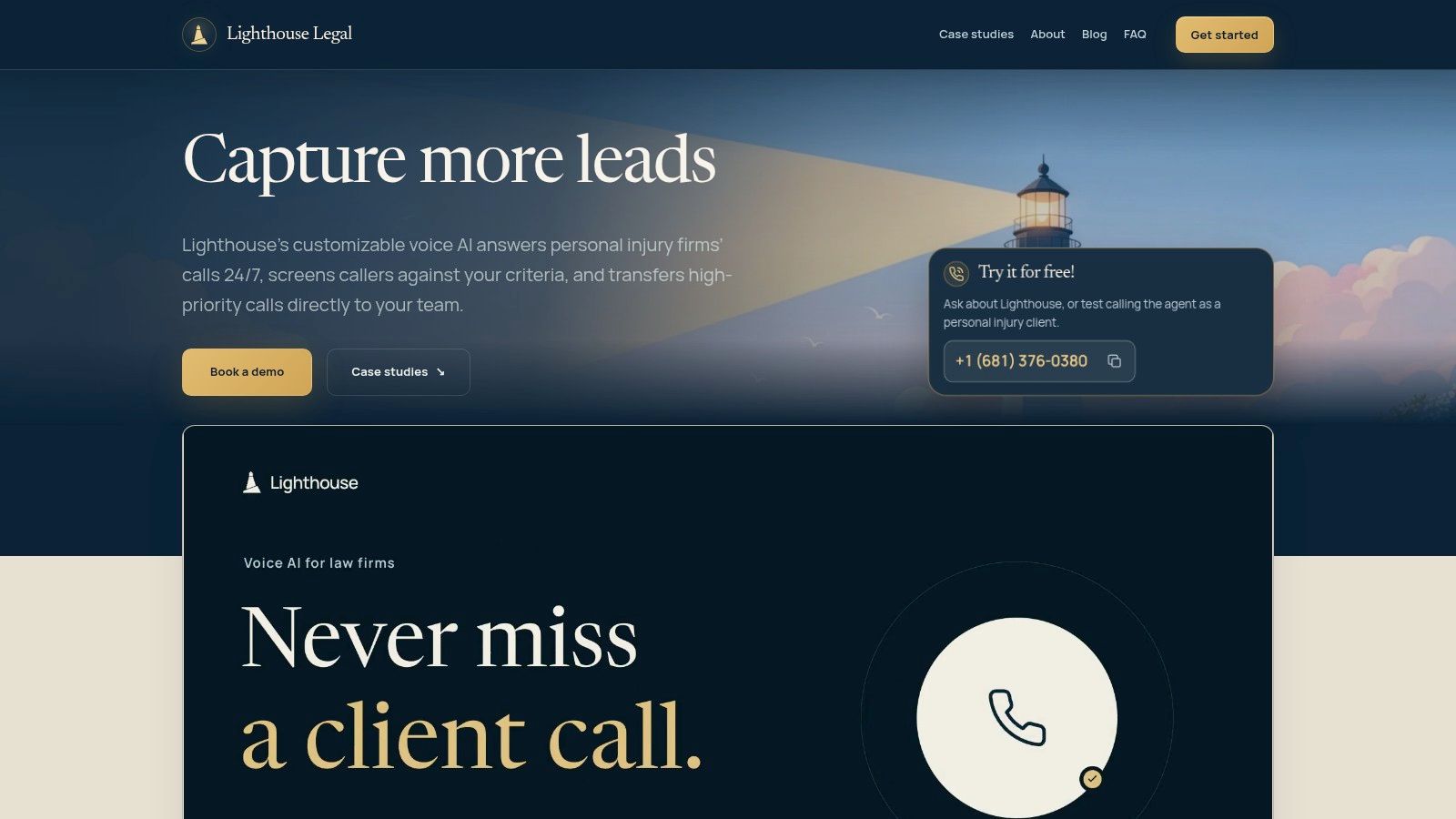 Screenshot from https://www.lighthouselegal.ai
