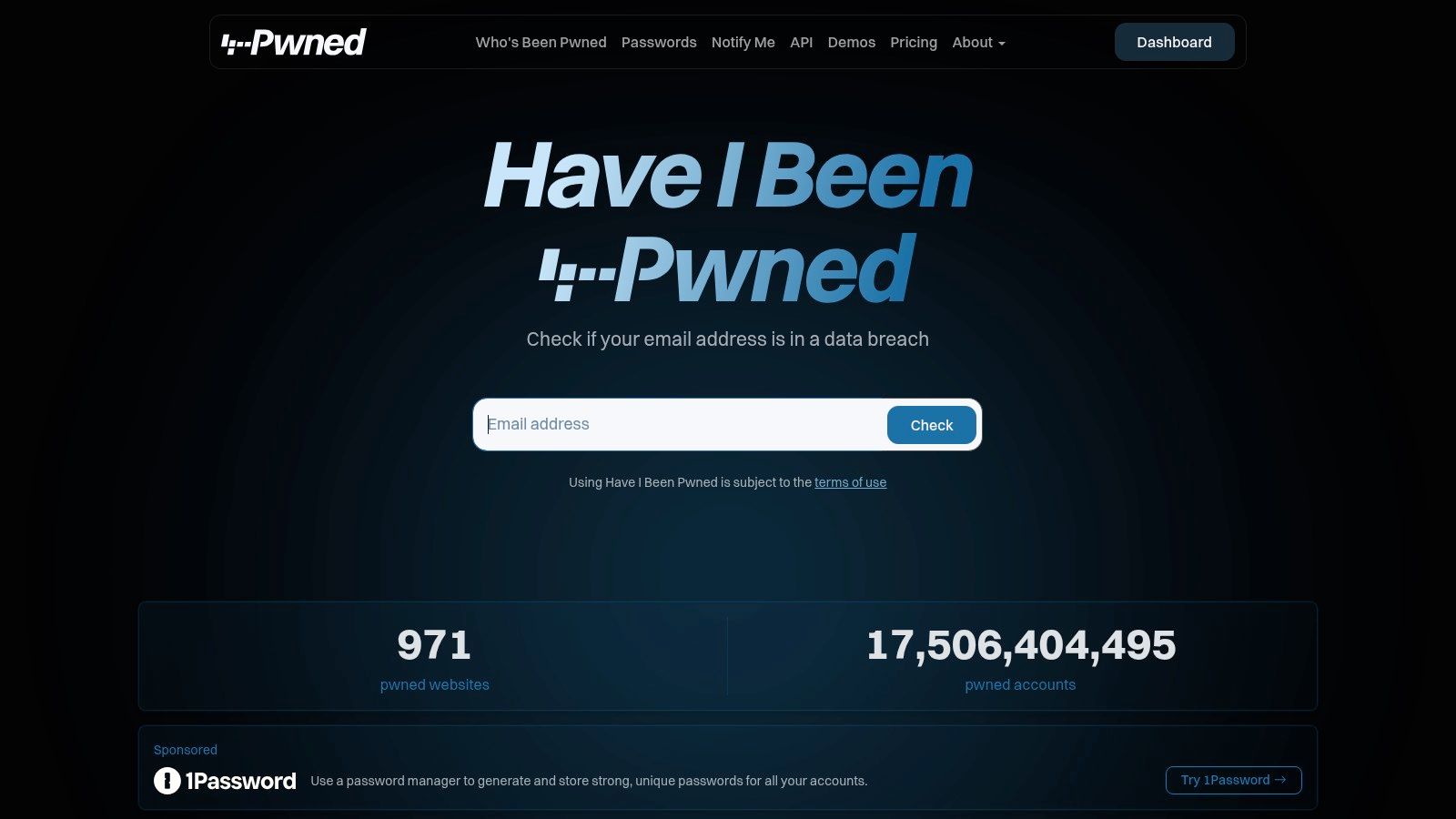 Have I Been Pwned (HIBP)