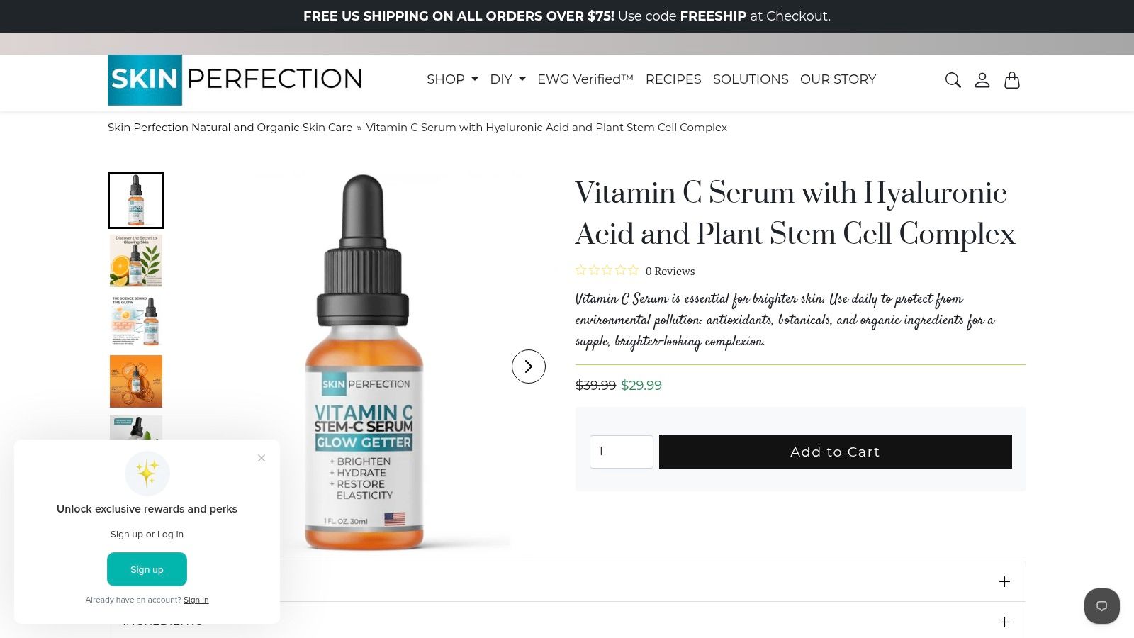 Screenshot from https://www.naturalorganicskincare.com/products/vitamin-c-stem-c-serum