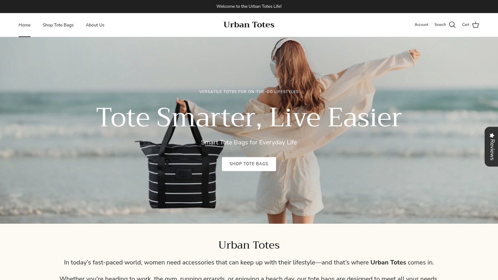 Screenshot from https://www.urbantotes.com