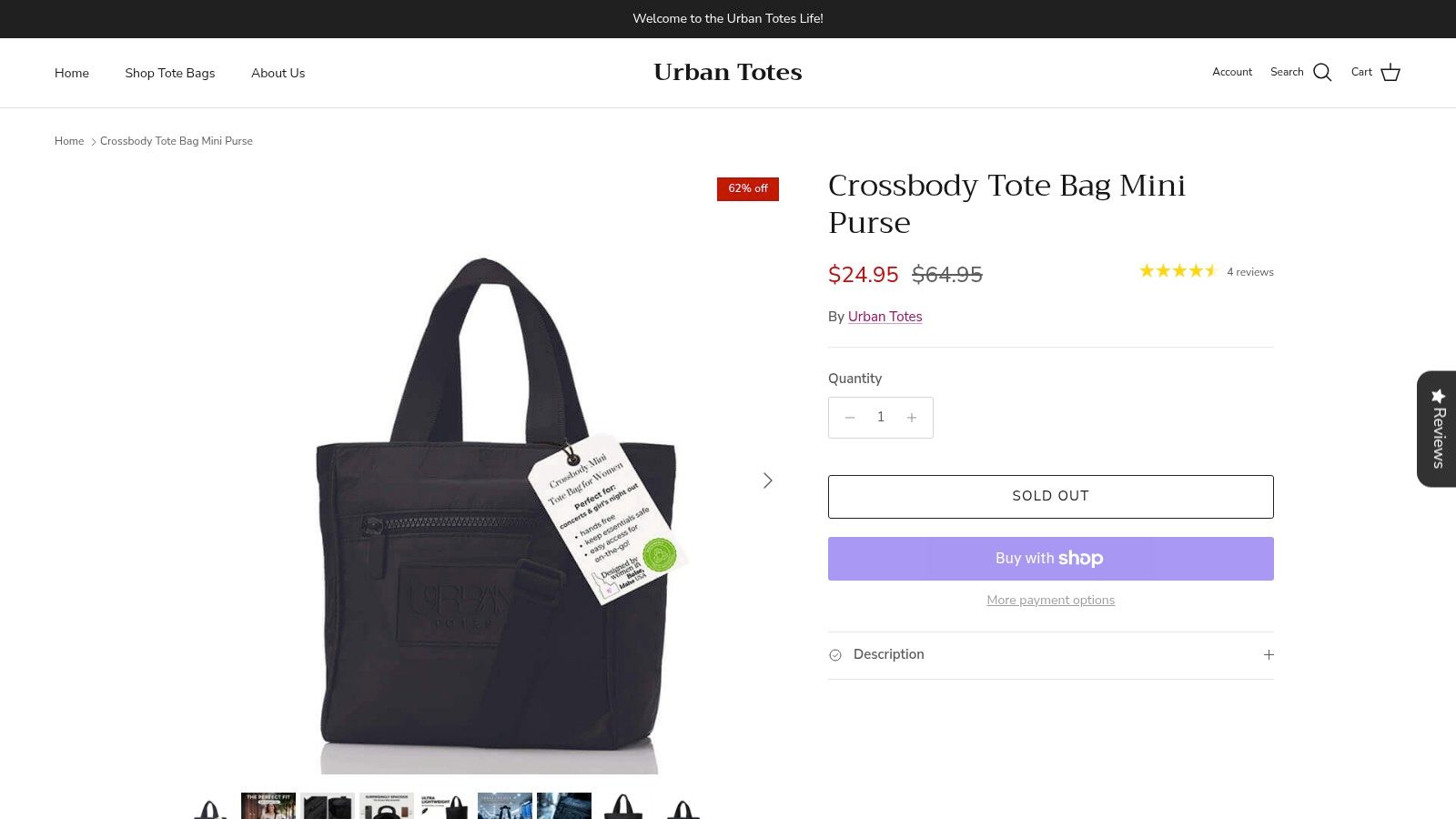 Screenshot from https://86e167.myshopify.com/products/crossbody-mini-tote-bag-purse