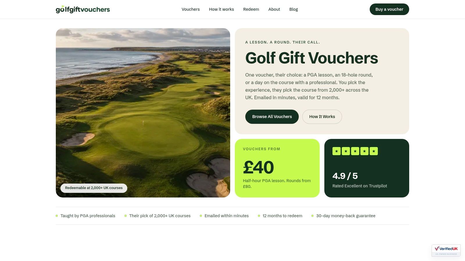 Screenshot from https://www.golfgiftvouchers.co.uk