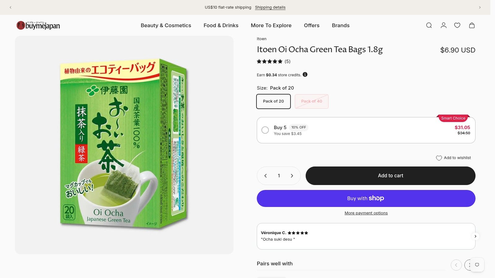 Screenshot from https://buymejapan.com/products/itoen-oi-ocha-green-tea-bags-2g-pack-of-40