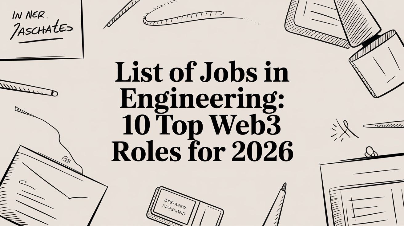 Featured image for article: List of Jobs in Engineering: 10 Top Web3 Roles for 2026