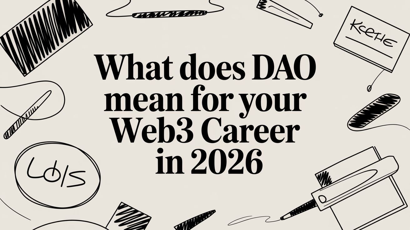 Featured image for article: What Does DAO Mean for Your Web3 Career in 2026