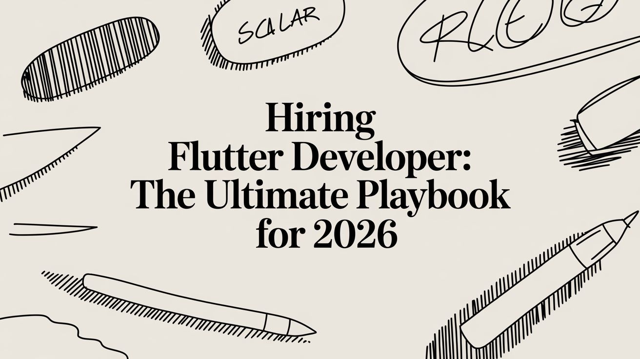 Featured image for article: Hiring Flutter Developer: The Ultimate Playbook for 2026