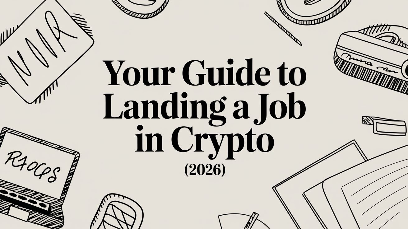 Featured image for article: Your Guide to Landing a Job in Crypto (2026)