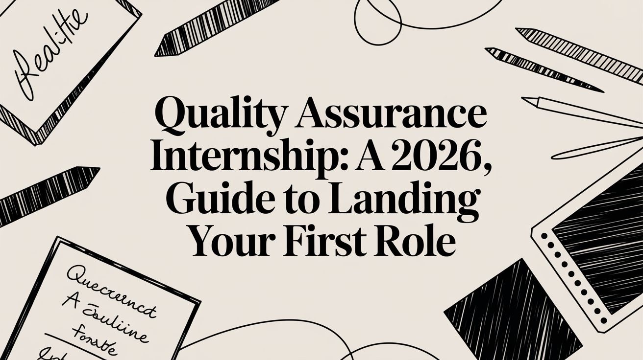 Featured image for article: Quality Assurance Internship: A 2026 Guide to Landing Your First Role