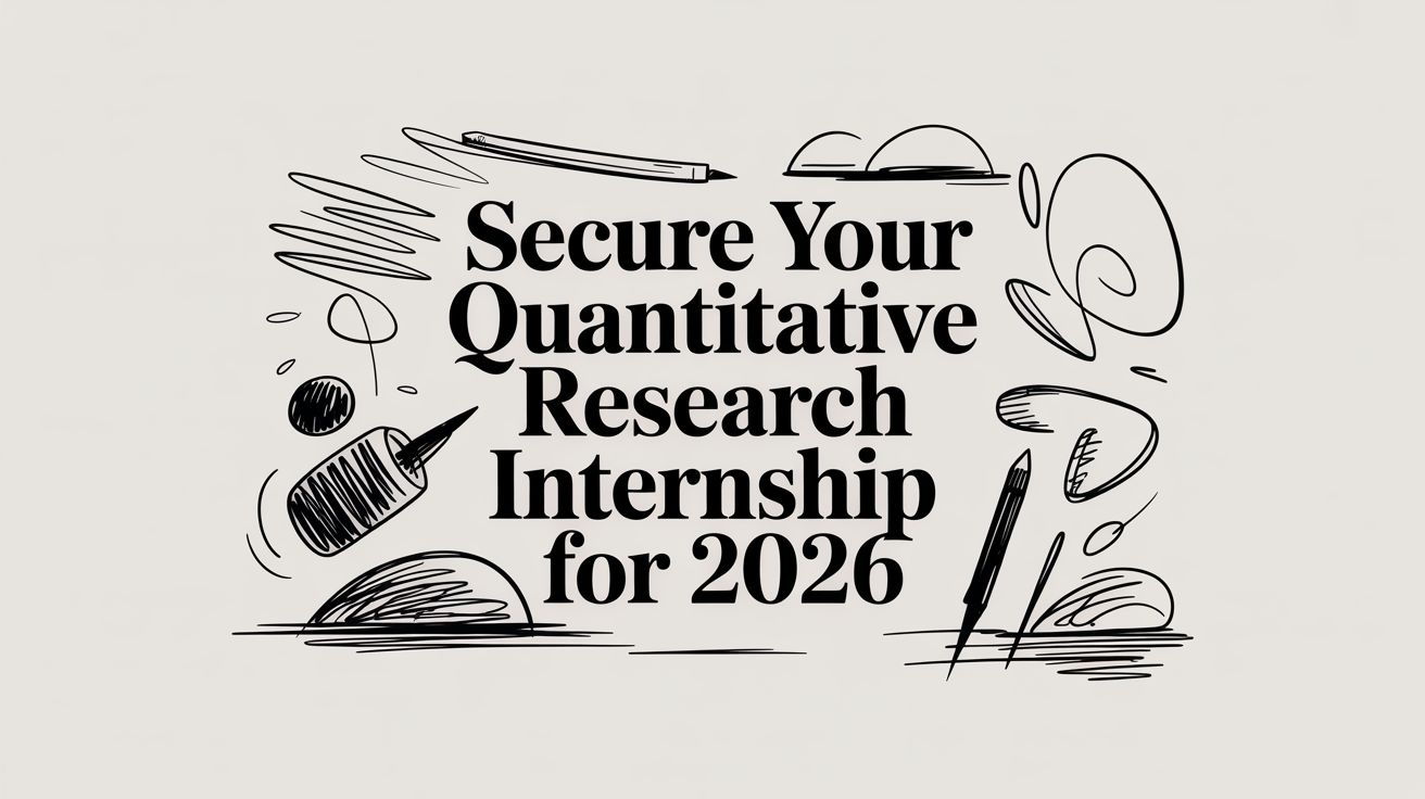 Featured image for article: Secure Your Quantitative Research Internship for 2026