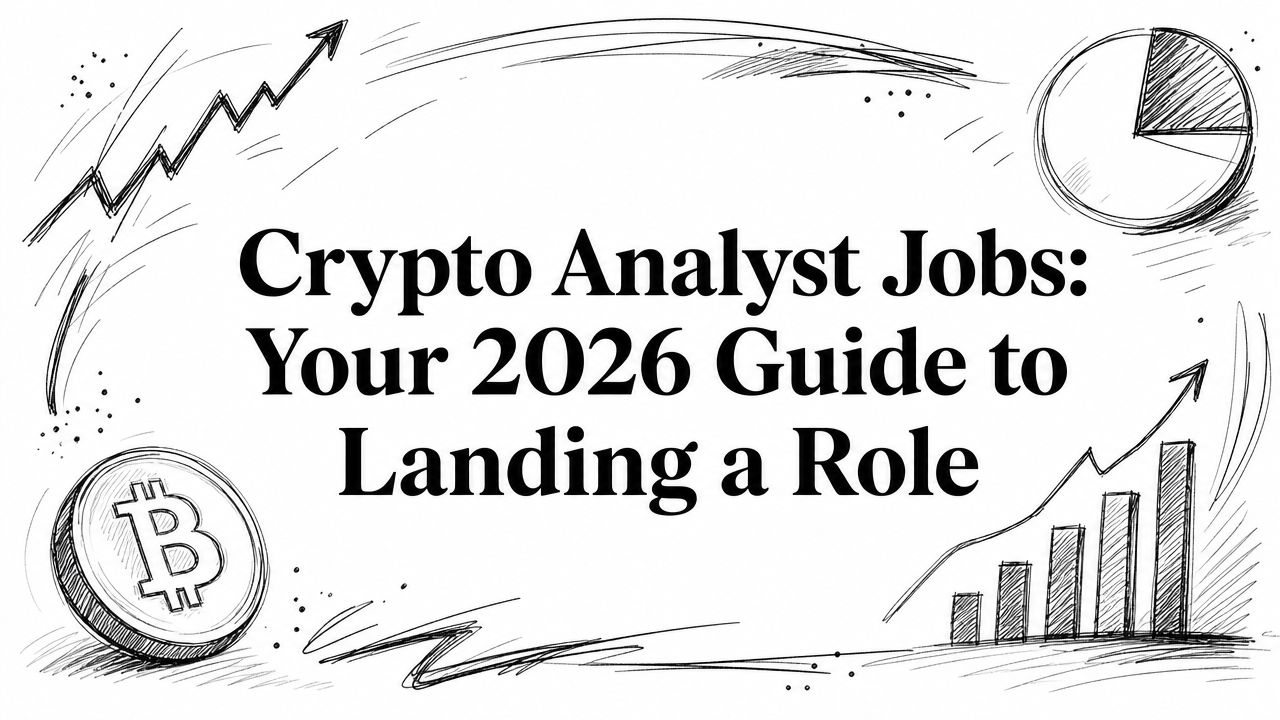Featured image for article: Crypto Analyst Jobs: Your 2026 Guide to Landing a Role