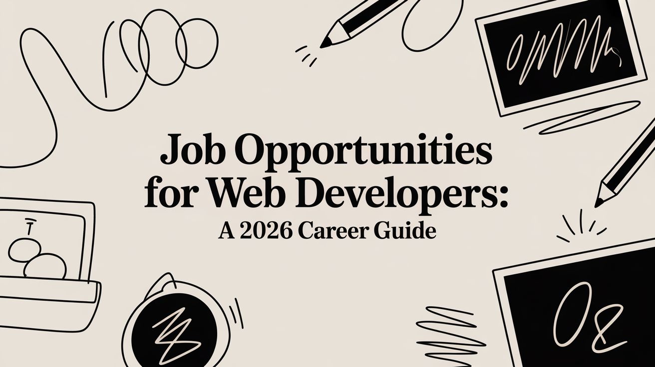 Featured image for article: Job Opportunities for Web Developers: A 2026 Career Guide