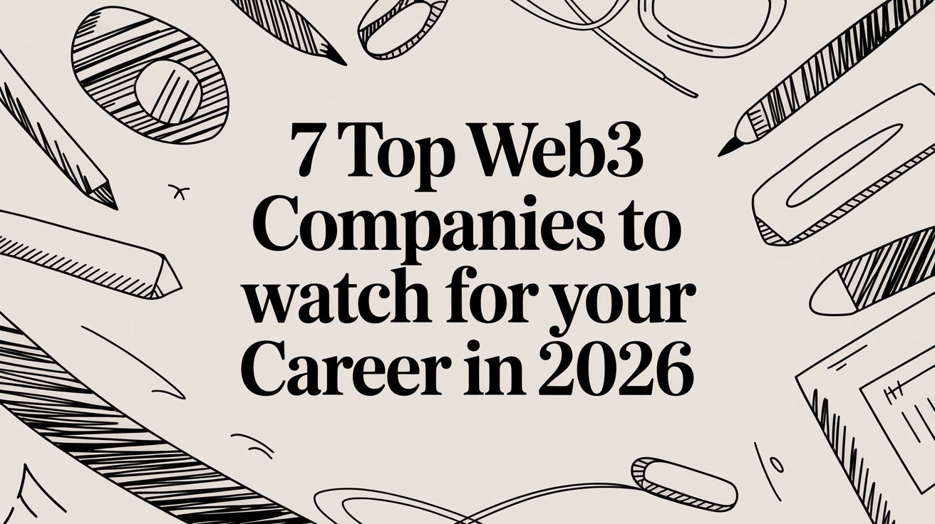 Featured image for article: 7 Top Web3 Companies to Watch for Your Career in 2026