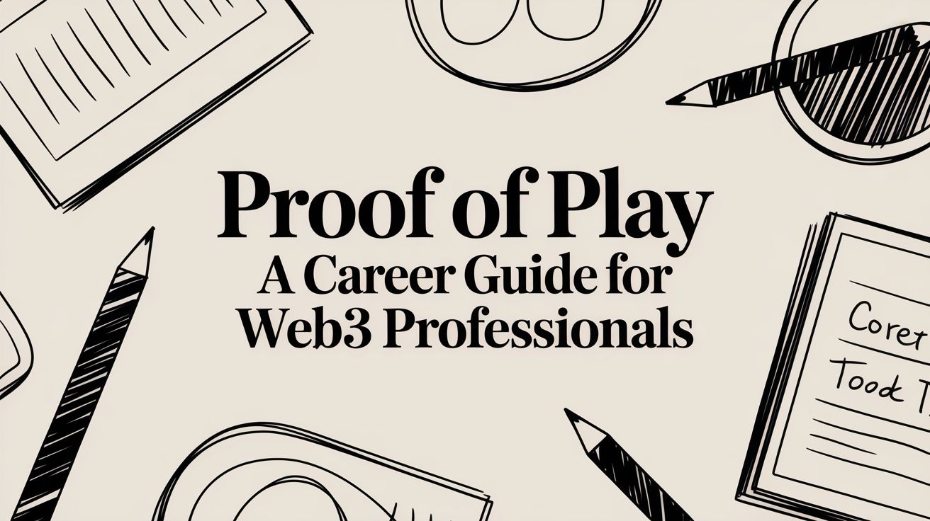 Featured image for article: Proof of Play A Career Guide for Web3 Professionals