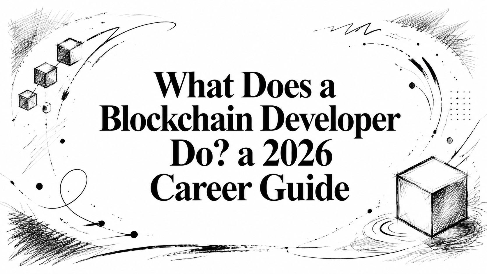 Featured image for article: What Does a Blockchain Developer Do? a 2026 Career Guide
