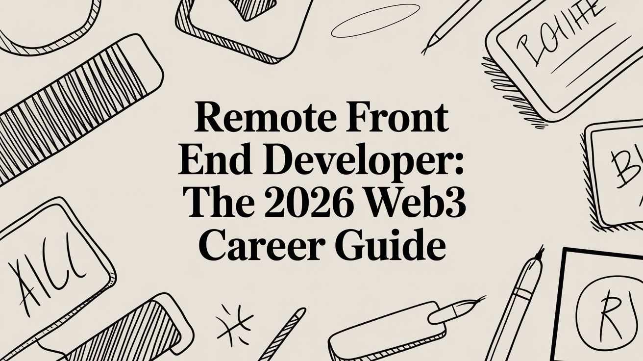 Featured image for article: Remote Front End Developer: The 2026 Web3 Career Guide