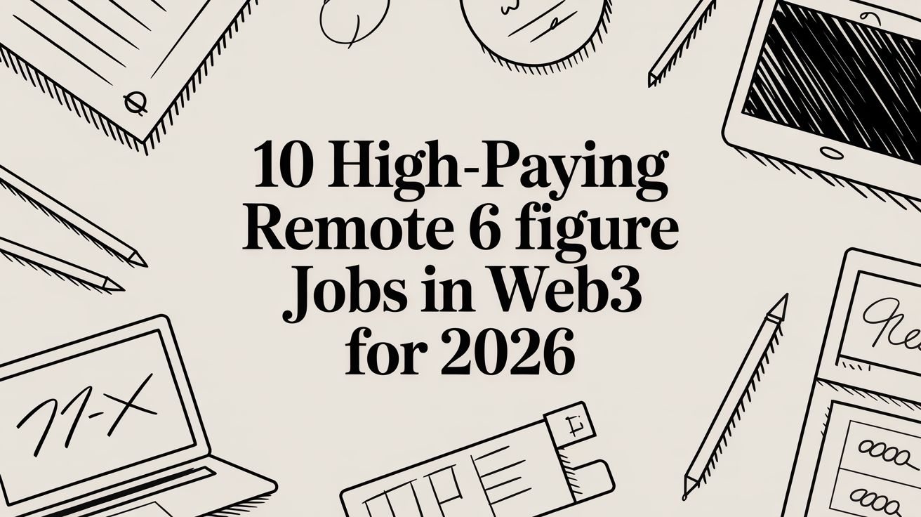 Featured image for article: 10 High-Paying Remote 6 Figure Jobs in Web3 for 2026