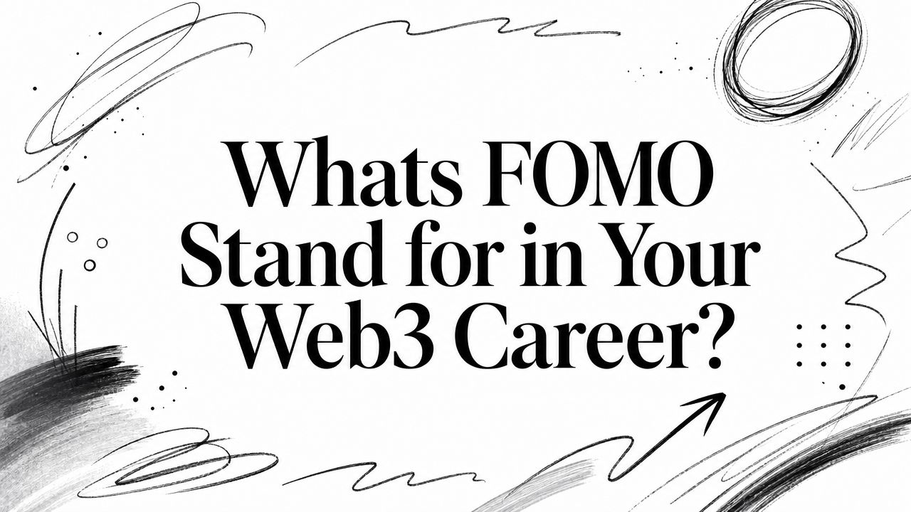 Illustration for Whats FOMO Stand for in Your Web3 Career?