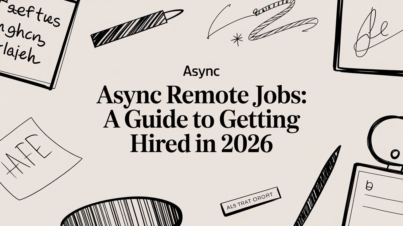 Featured image for article: Async Remote Jobs: A Guide to Getting Hired in 2026