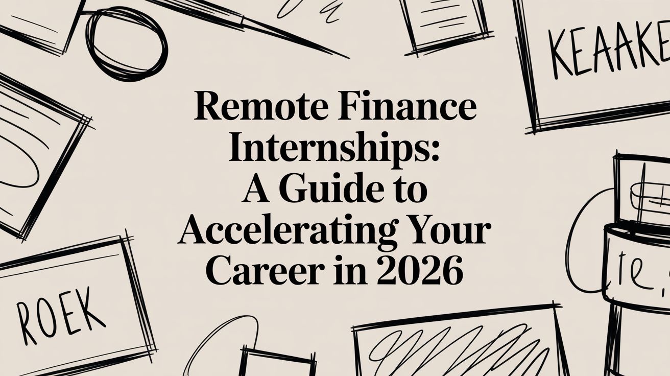 Featured image for article: Remote Finance Internships: A Guide to Accelerating Your Career in 2026