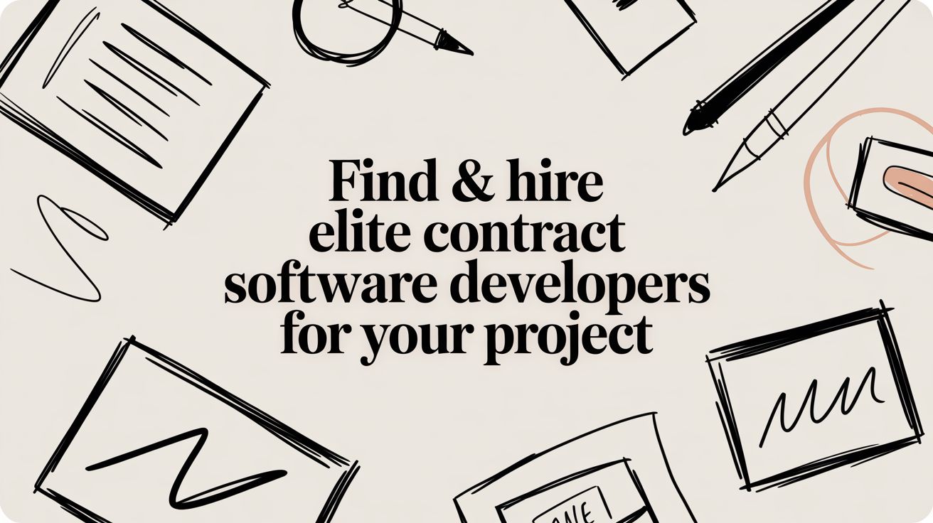 Featured image for article: Find & Hire Elite Contract Software Developers for Your Project in 2026