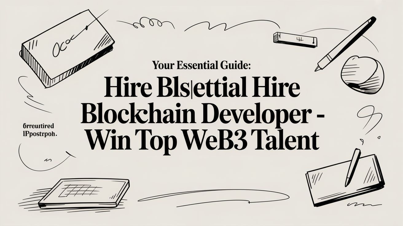 Featured image for article: Your Essential Guide: Hire blockchain developer - win top Web3 talent