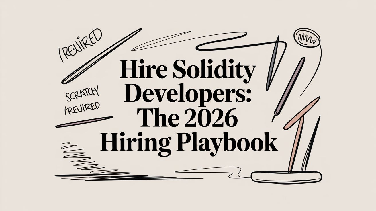 Featured image for article: Hire Solidity Developers: The 2026 Hiring Playbook