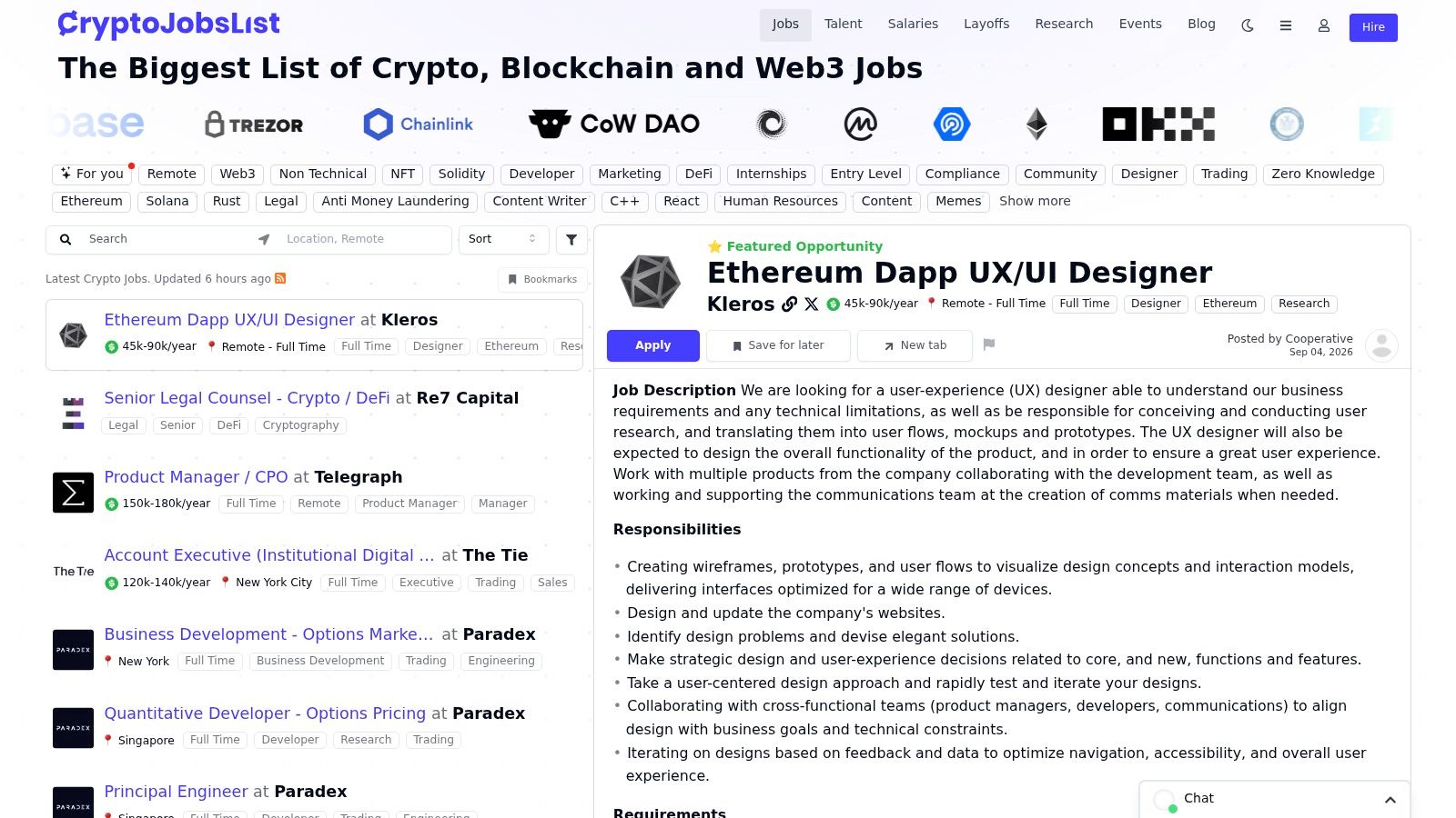 CryptoJobsList
