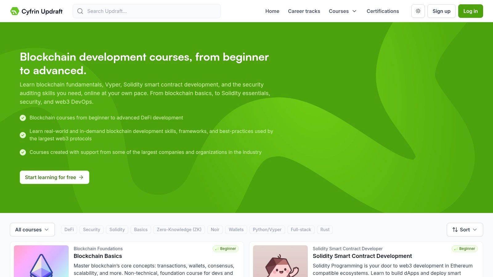 Cyfrin Updraft – Web3 Dev and Security Courses