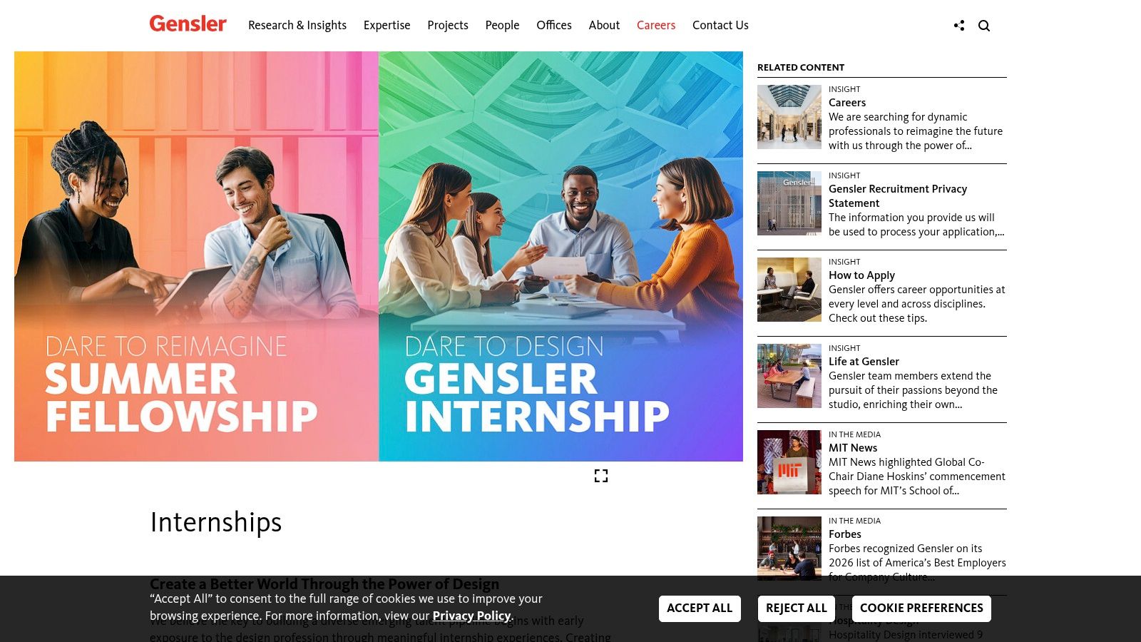 Gensler (Brand Design Internship - New York office)