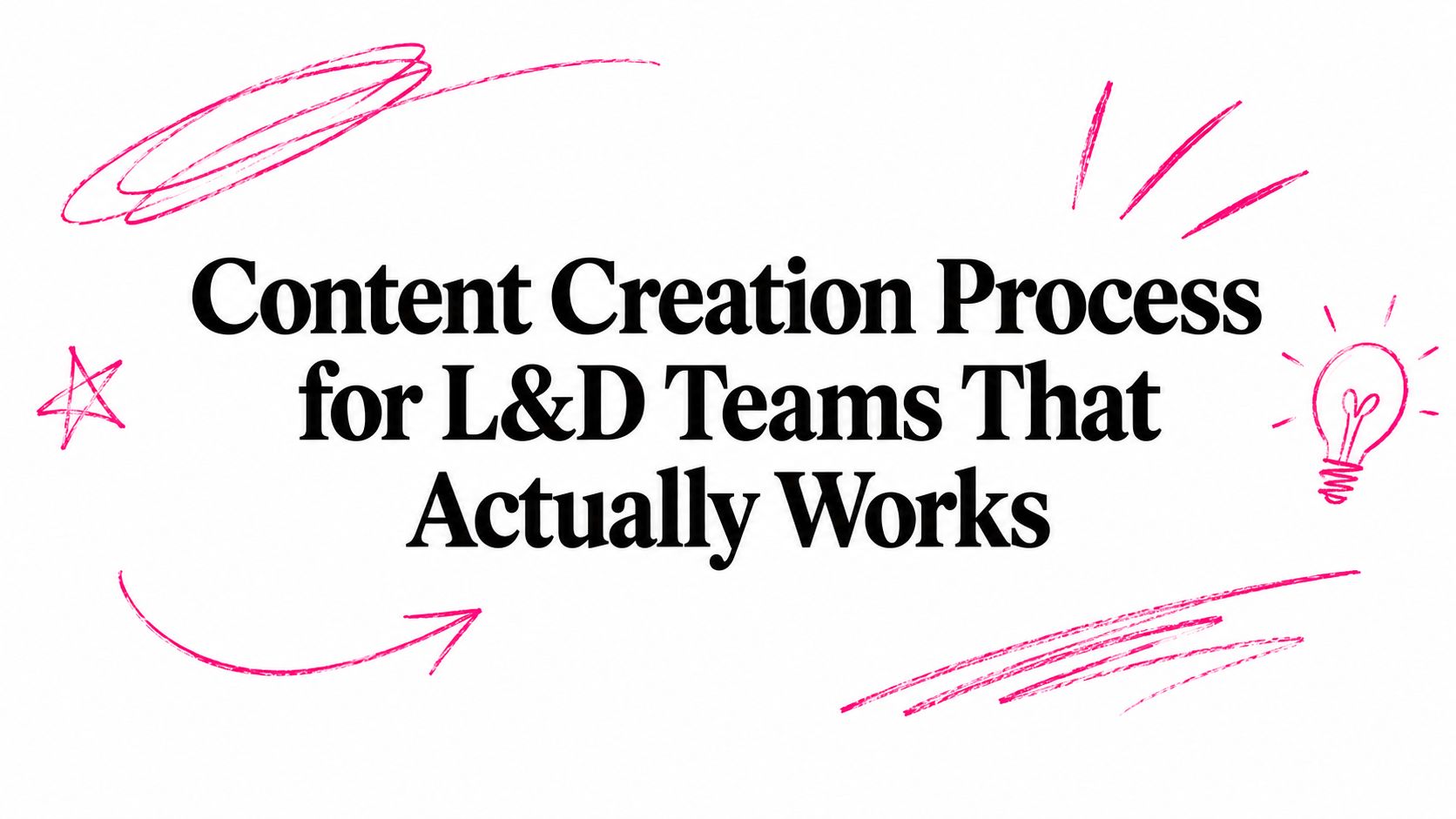Content Creation Process for L&D Teams That Actually Works