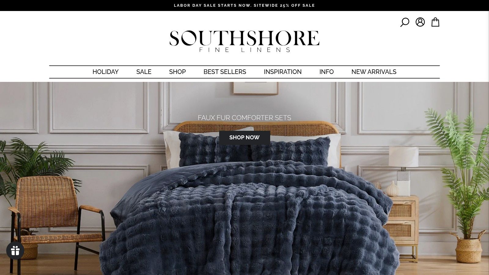 Screenshot from https://southshorefinelinens.com