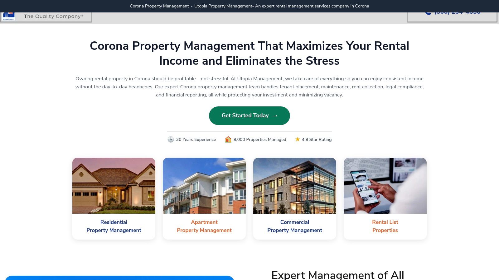 Utopia Property Management — Corona
