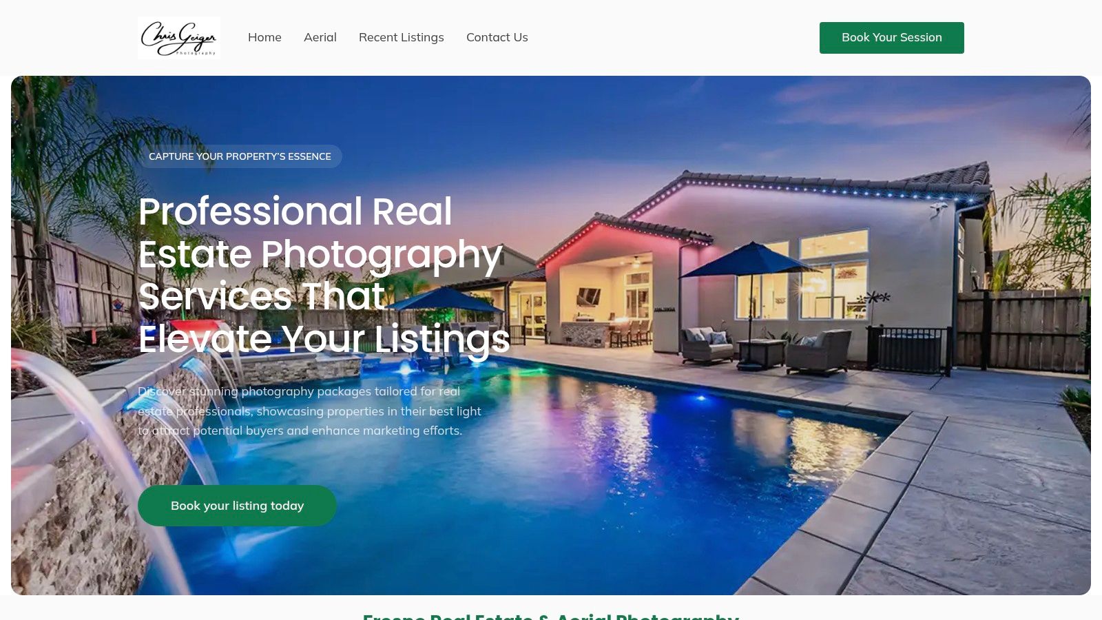 Chris Geiger Photo's portfolio of real estate photography in Fresno, CA