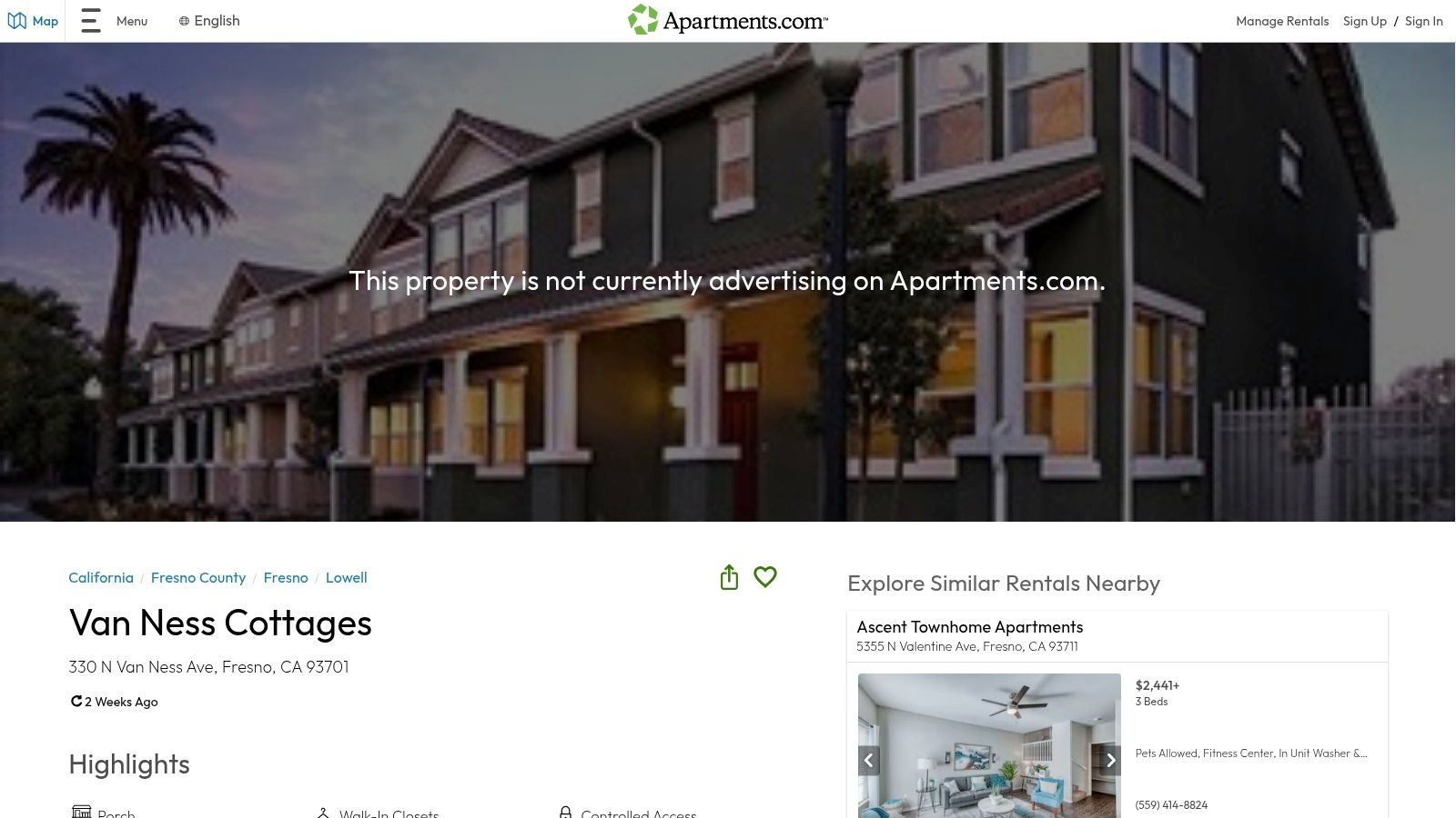 Van Ness Cottages (GV Urban / Granville build)
