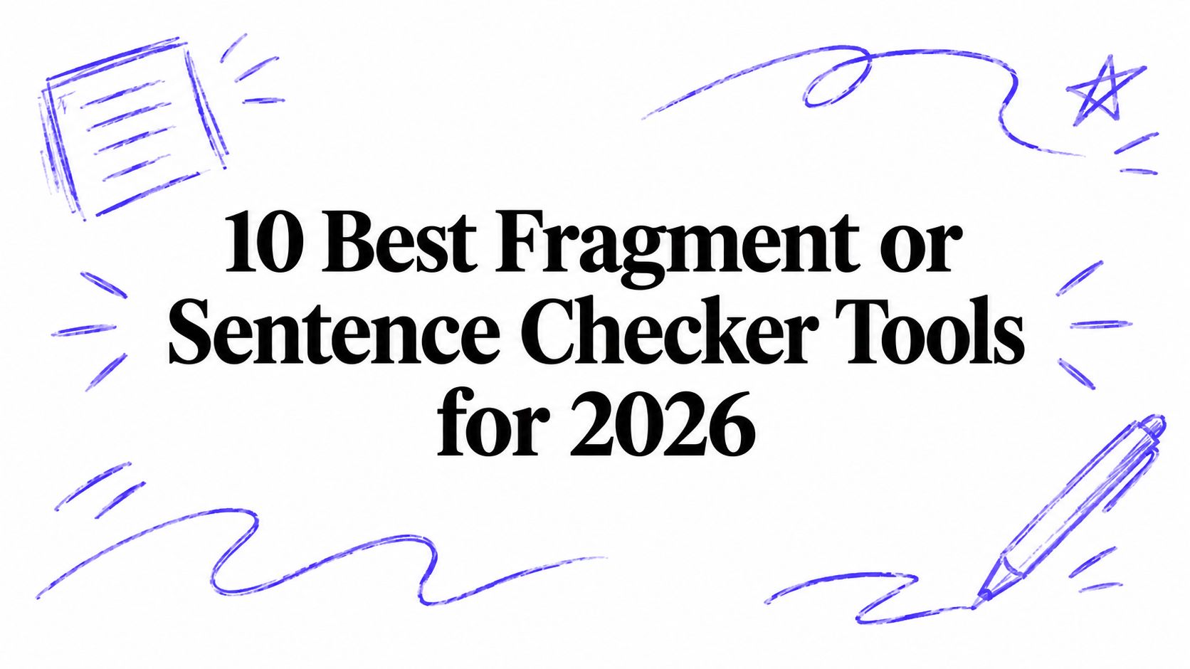10 Best Fragment or Sentence Checker Tools for 2026