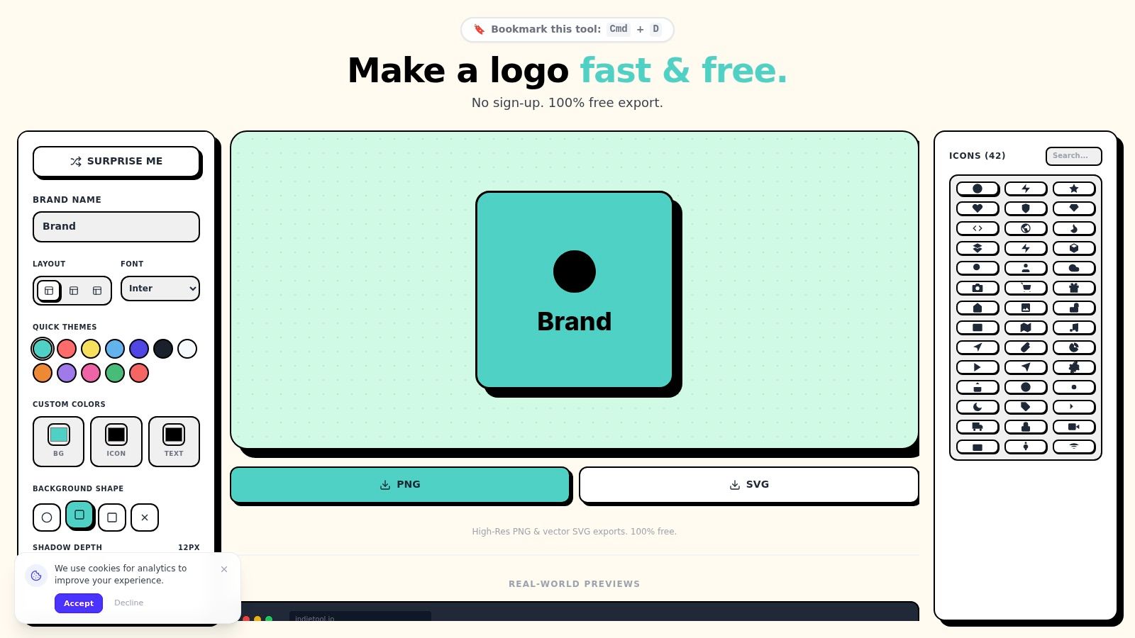 Free Logo Maker by IndieTool