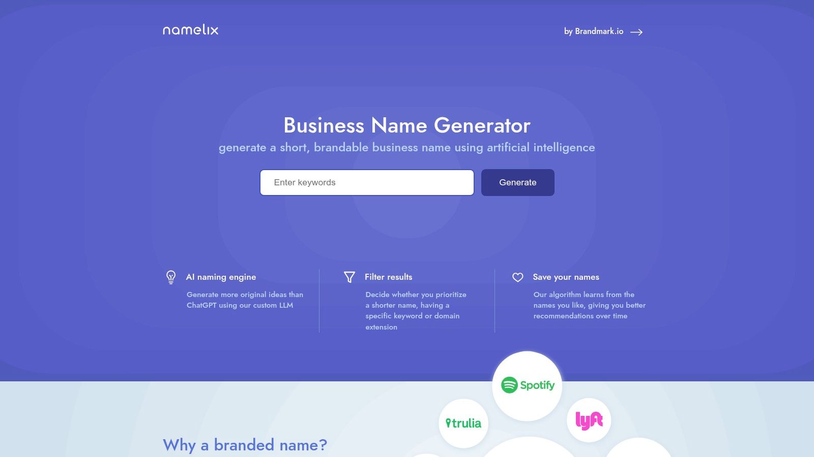 Namelix (by Brandmark)