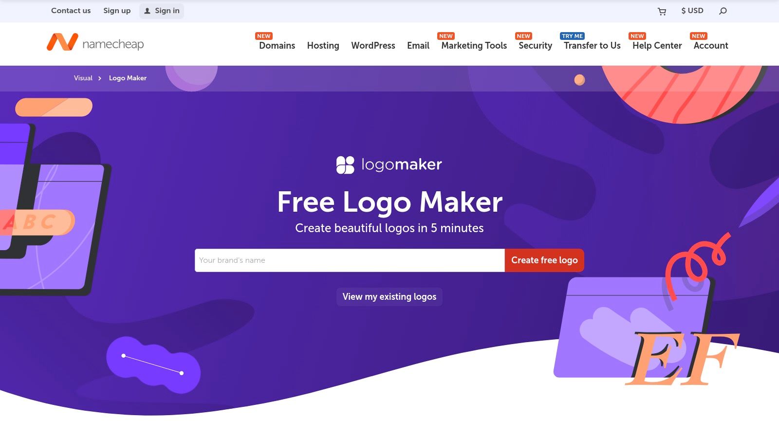 Namecheap Free Logo Maker