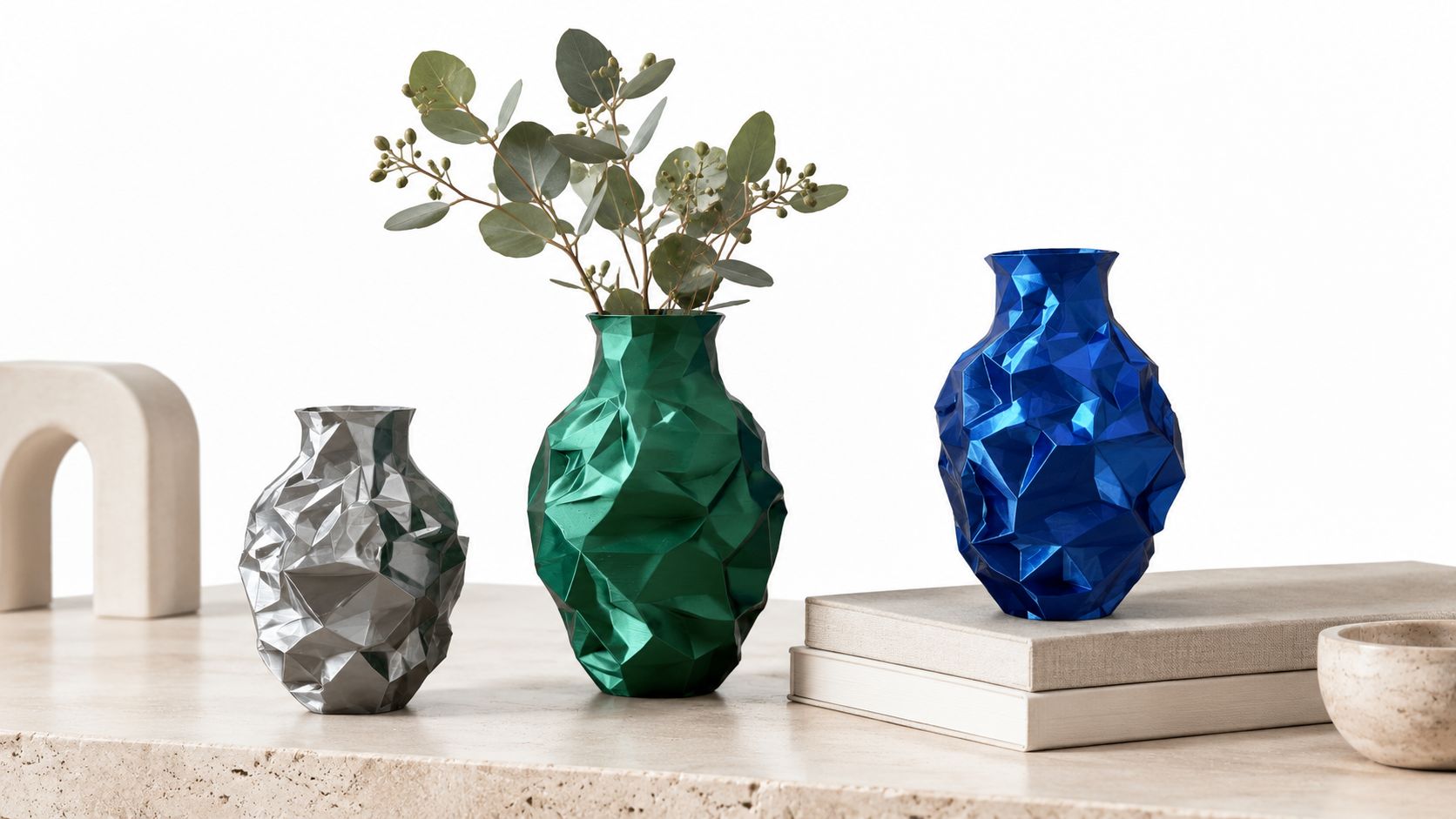 Vaso Prisma - Vaso geometrico stampato in 3D