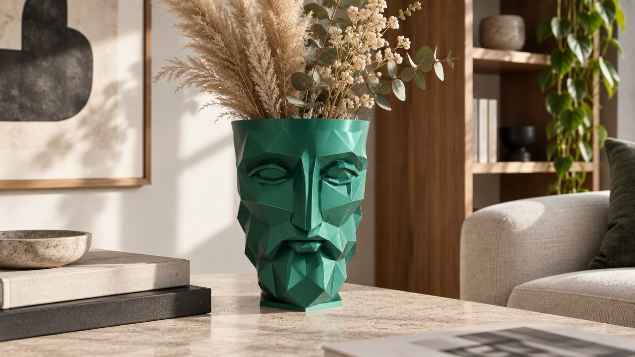 Vaso Stoic - Vaso minimalista geometrico stampato in 3D